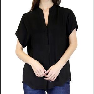 J. Crew drapery band collar blouse